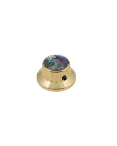 Bell knob with abalone inlay