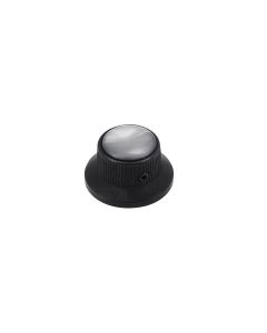 Bell knob with black pearl inlay
