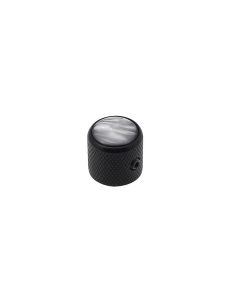 Dome knob with black pearl inlay