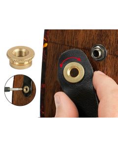 Boston acoustic strap secure for metric threaded endpin jacks