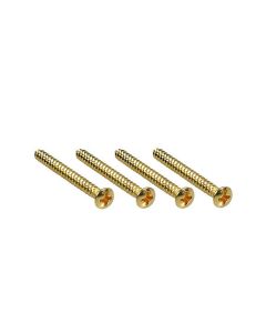 Fender Outlet screw SMA 8x1-3/4 OHP GLD (4)