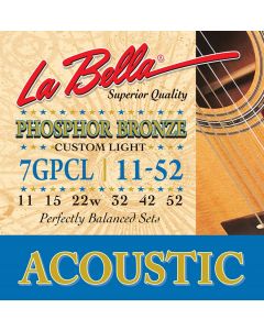 La Bella string set acoustic custom light