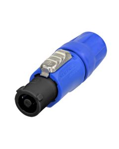 Neutrik power supply connector, female, 20 ampere, 3-pole, blue (power in)