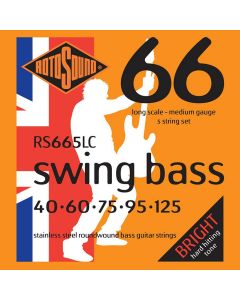Rotosound Swing Bass 66 string set electric bass 5 stainless steel 40-125