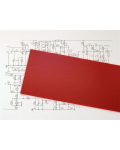 Fiberboard FR4 3 mm / 80 x 500 mm red