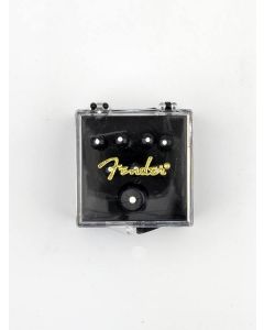 Fender Genuine Replacement Part bridge pins for acoustic guitar black with white dot set of 6 