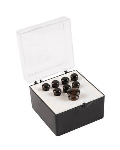 Martin pin set (7 bridge pins plus 1 end pin) plain ebony wood