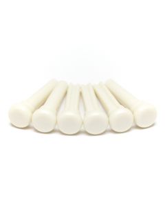 Graph Tech TUSQ PP-4000-00 - Presentation Style Bridge Pins - White - without Inlay