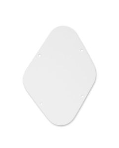 Back plate, potmeters cavity, white, 1 ply, LP-model