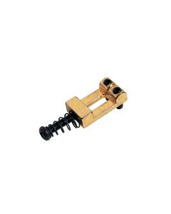 Brugzadel, metaal, goud,Strat, p=10,5, inclusief veer en schroef, 6-pack