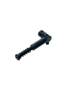 Brugzadel, metaal, zwart,Strat, p=10,8, inclusief veer en schroef, 6-pack