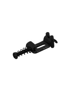 Brugzadel, metaal, zwart,Strat, p=10,5, inclusief veer en schroef, 6-pack