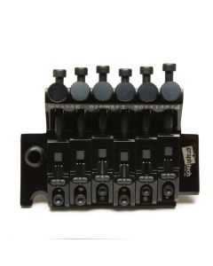 Graph Tech String Saver PS-0080-B0 - LB63 Licensed Floyd Rose Original Style Locking Bridge - with String Savers Saddles - Black