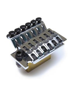 Graph Tech String Saver PS-0080-C0 - LB63 Licensed Floyd Rose Original Style Locking Bridge - with String Savers Saddles - Chrome