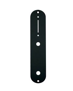 Control plate, black gloss, 32x160mm, Tele, 9,5mm holes for inch pots