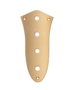 Control plate, gold, Jazz bass, 9,5mm holes for inch pots