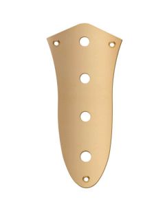 Control plate, gold, Jazz bass, 8,5mm holes for metric pots