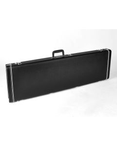 Fender deluxe case for Precision Bass leather handle and ends black tolex & orange plush interior 