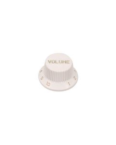 Bell knob,Strat, white, volume