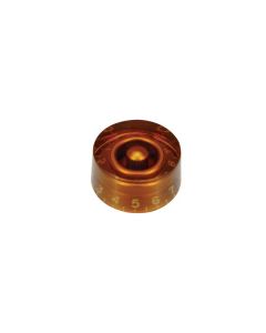 Speed knob (hatbox), transparent amber