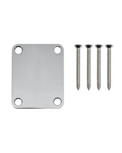Fender Genuine Replacement Part neck plate American Vintage/Mexico for guitar and bass no logo chrome 