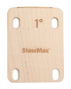 StewMac neck shim 1.00 degree shaped for electric bolt-on neck guitar