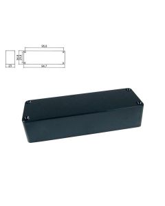 Pickup cover, 5-string no holes, mat black, 104,0x34,5x23,0mm