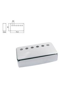 Pickup cover, humbucker, metal nickel, pitch= 9,8mm, neck position