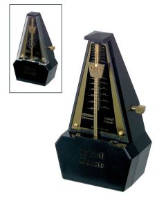 Wittner Taktell Classic metronoom, pyramide-model, kunststof, zwart/goud, zonder bel
