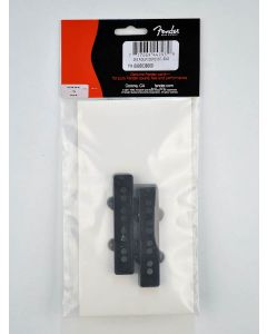 Fender Genuine Replacement Part pickup covers Jazz Bass black plastic set of 2 