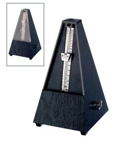 Wittner Maelzel metronoom, pyramide-model, kunststof, zwart, zonder bel