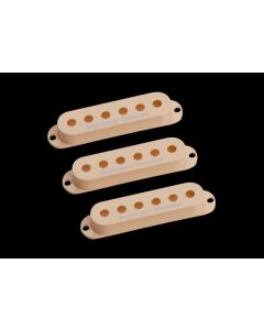 Seymour Duncan Pickup Cover Set for Strat - Creme with Logo