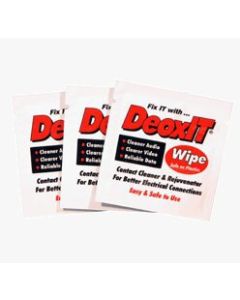 CAIG DeoxIT D1W wipes with 100% DeoxIT solution