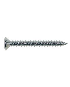 Screw, nickel, 4x45mm, 12pcs, oval countersunk, tapping, for neck mount