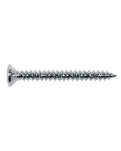Screw, chrome, 4x45mm, 12pcs, oval countersunk, tapping, for neck mount