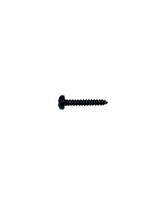 Screw, black, 2,2x9,5mm, 12pcs, dome head, tapping, for tuners