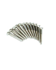 Fender Genuine Replacement Part bridge mounting screws vintage '52 Tele 6 x 1 slotted nickel 12 pcs 