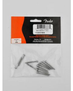 Fender Genuine Replacement Part bridge mounting screws vintage Strat 6 x 1-1/4 nickel 12 pcs 
