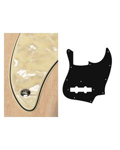 Pickguard Jazz bass, 3 ply, pearl cream, standard