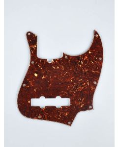 Fender Genuine Replacement Part pickguard Standard Jazz Bass 10 screw holes 3- ply with truss rod notch tortoise shell 