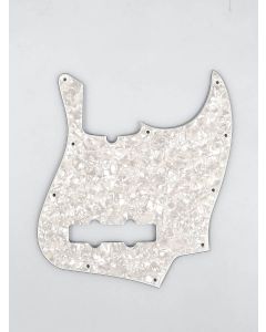 Fender Genuine Replacement Part pickguard Standard Jazz Bass 10 screw holes 4-ply white pearl 