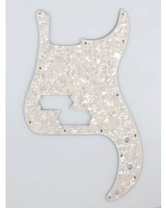 Fender Genuine Replacement Part pickguard Standard Precision Bass 13 screw holes 4-ply white moto 