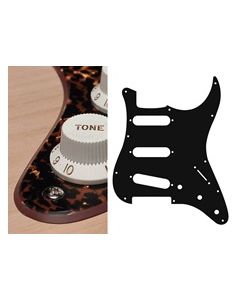 Pickguard Strat, 2 ply, tiger brown pearl, standard, SSS, 3 pot holes, 3-5 switch