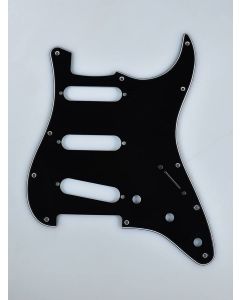 Fender Genuine Replacement Part pickguard Strat SSS 11 screw holes 3-ply black 
