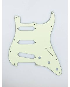 Fender Genuine Replacement Part pickguard Strat SSS 11 screw holes 3-ply mint green 