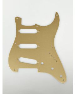 Fender Genuine Replacement Part pickguard '57 Vintage Strat SSS 8 screw holes 1-ply gold anodized 