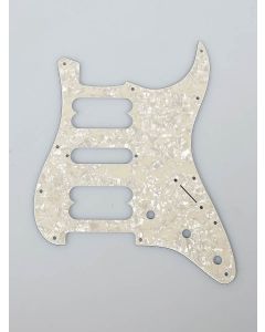 Fender Genuine Replacement Part pickguard Strat Contemporary HSH 11 screw holes 4-ply white pearl 