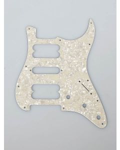 Fender Genuine Replacement Part pickguard Strat Contemporary HSH 11 screw holes 4-ply white pearl