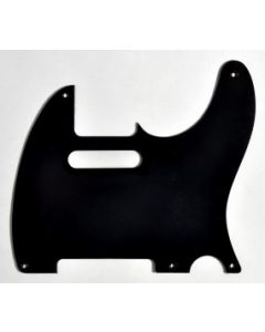 Pickguard Tele matzwart 1 laags 5 gaats