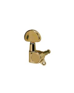 Stemmechanieken voor gitaar, die cast, 3x links+3x rechts, goud, deluxe knoppen